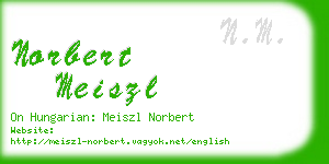 norbert meiszl business card